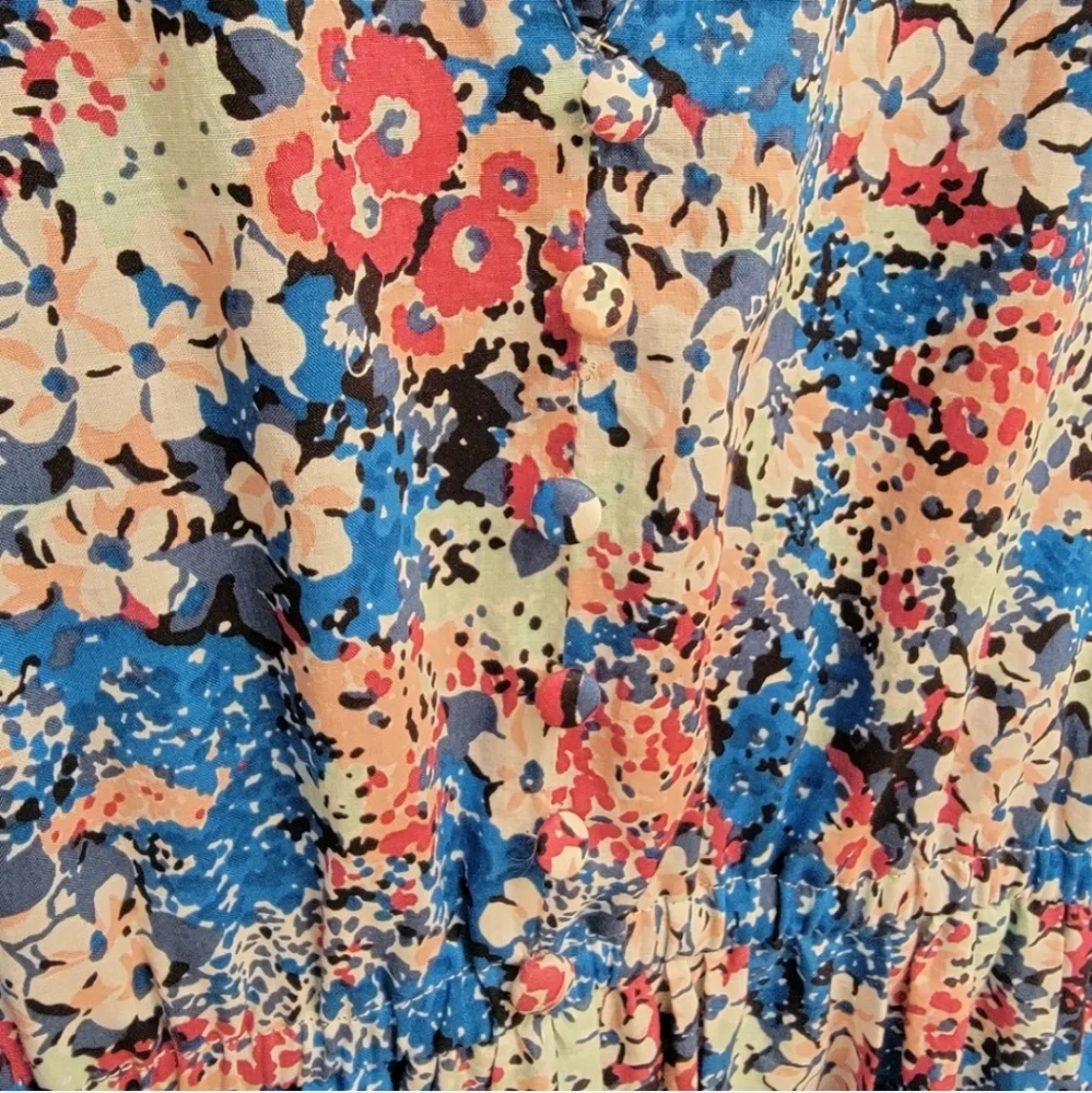 Elizabeth & James Meg Floral Tier Maxi Dress Small
